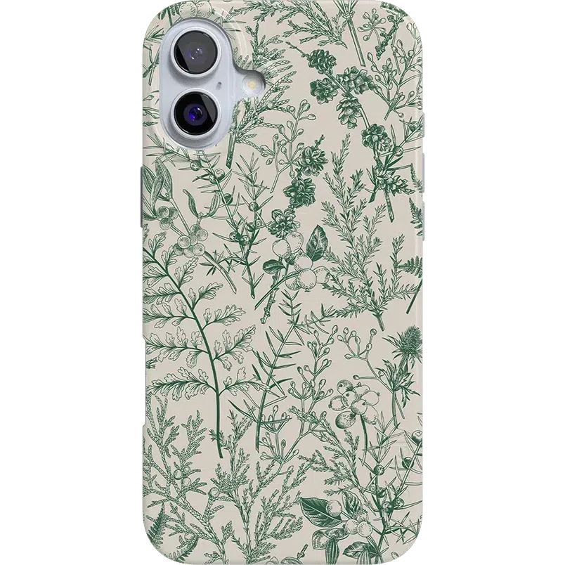 Sage Garden | Green Floral Case iPhone Case get.casely Classic + MagSafe® iPhone 16 Plus