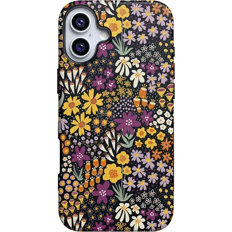 Falling for You | Plum Floral Case iPhone Case get.casely Bold + MagSafe® iPhone 16 Plus