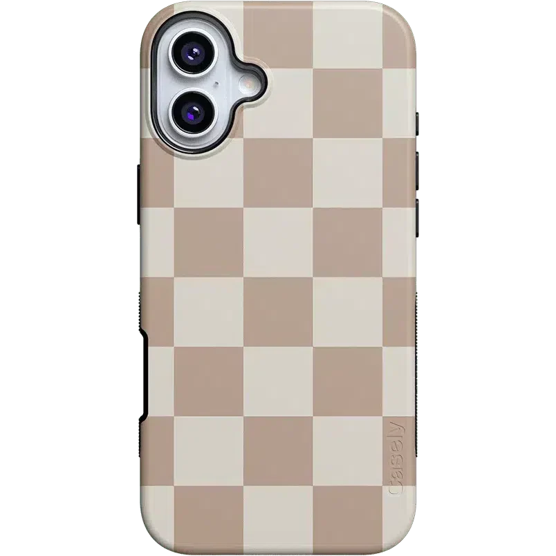 Fit Check | Neutral Checkerboard Case iPhone Case get.casely Bold + MagSafe® iPhone 16 Plus