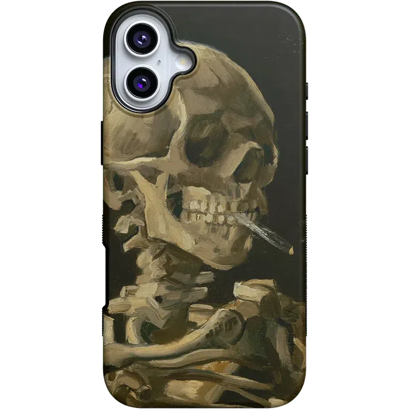 Van Gogh | Head of a Skeleton with a Burning Cigarette Phone Case iPhone Case Van Gogh Museum Bold + MagSafe® iPhone 16 Plus