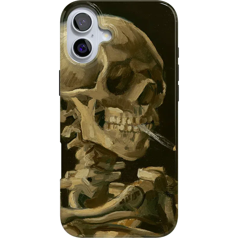 Van Gogh | Head of a Skeleton with a Burning Cigarette Phone Case iPhone Case Van Gogh Museum Classic + MagSafe® iPhone 16 Plus