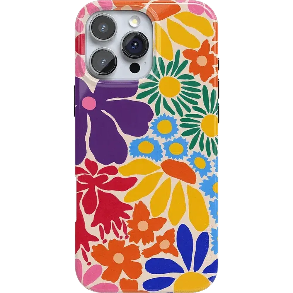 Flower Patch | Multi-Color Floral Case iPhone Case get.casely Classic + MagSafe® iPhone 16 Pro Max