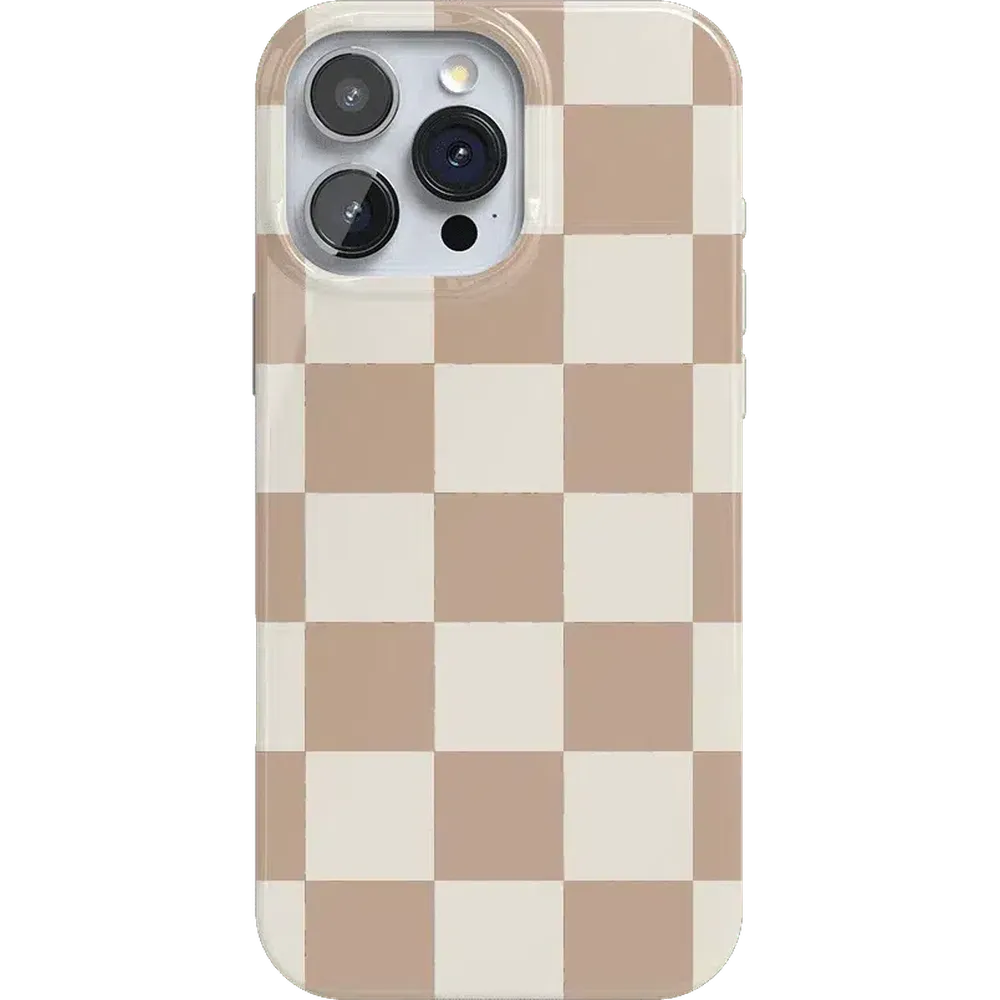 Fit Check | Neutral Checkerboard Case iPhone Case get.casely Classic + MagSafe® iPhone 16 Pro Max