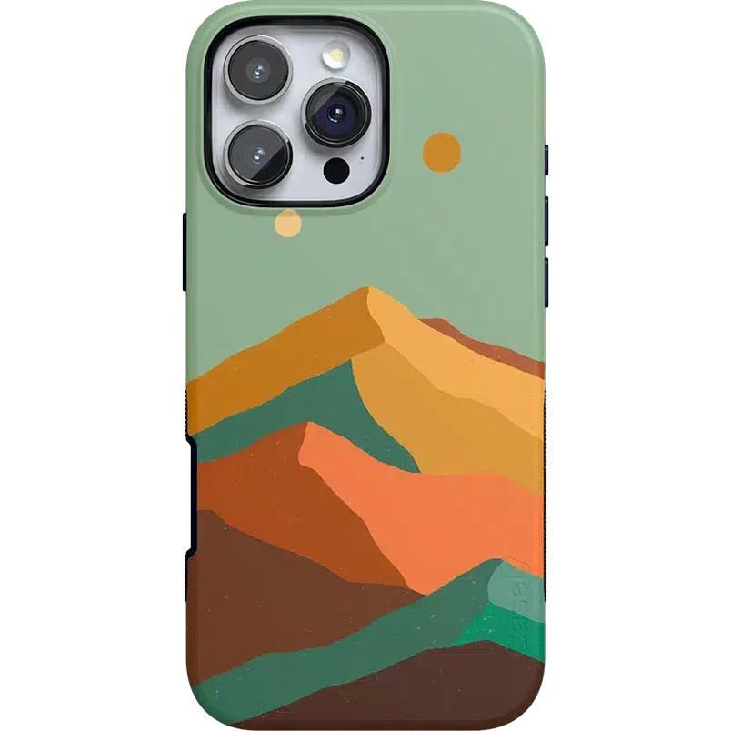 Endless Peaks | Colorblock Mountain Case iPhone Case get.casely Bold + MagSafe® iPhone 16 Pro Max 
