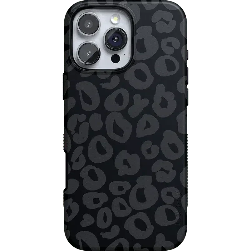 Into the Wild | Black Leopard Case iPhone Case get.casely Bold + MagSafe® iPhone 16 Pro Max