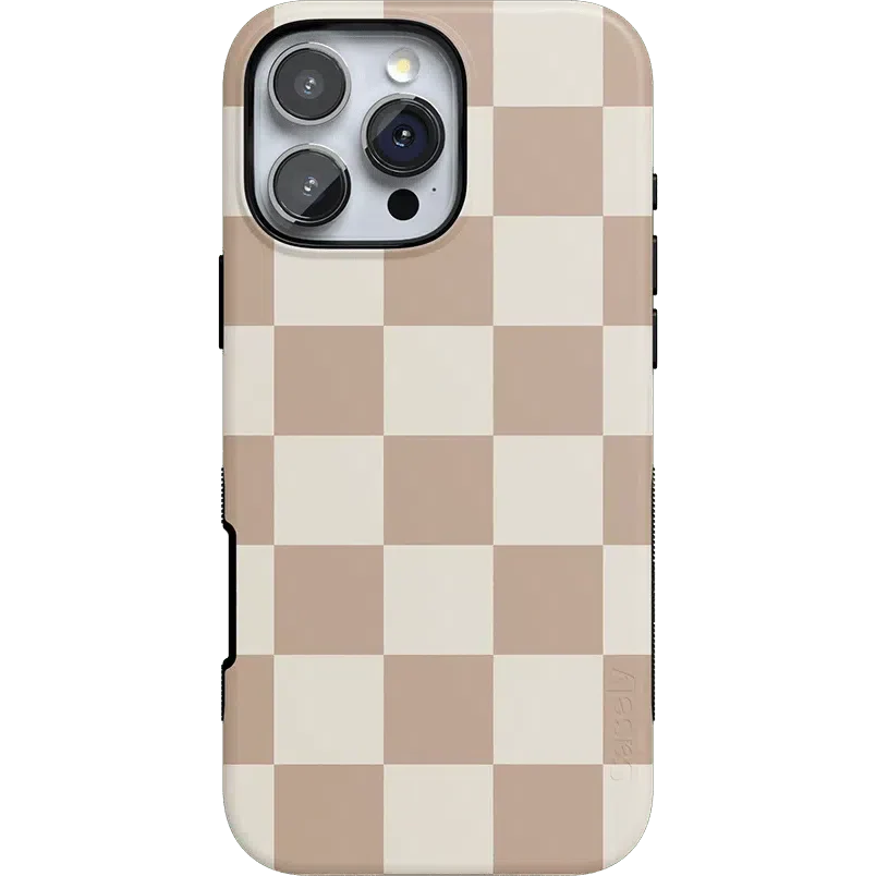 Fit Check | Neutral Checkerboard Case iPhone Case get.casely Bold + MagSafe® iPhone 16 Pro Max