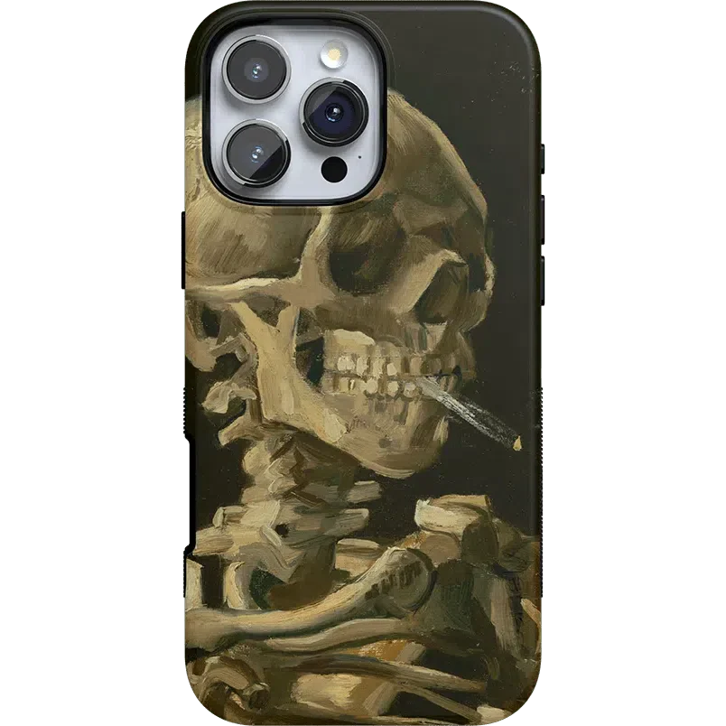 Van Gogh | Head of a Skeleton with a Burning Cigarette Phone Case iPhone Case Van Gogh Museum Bold + MagSafe® iPhone 16 Pro Max