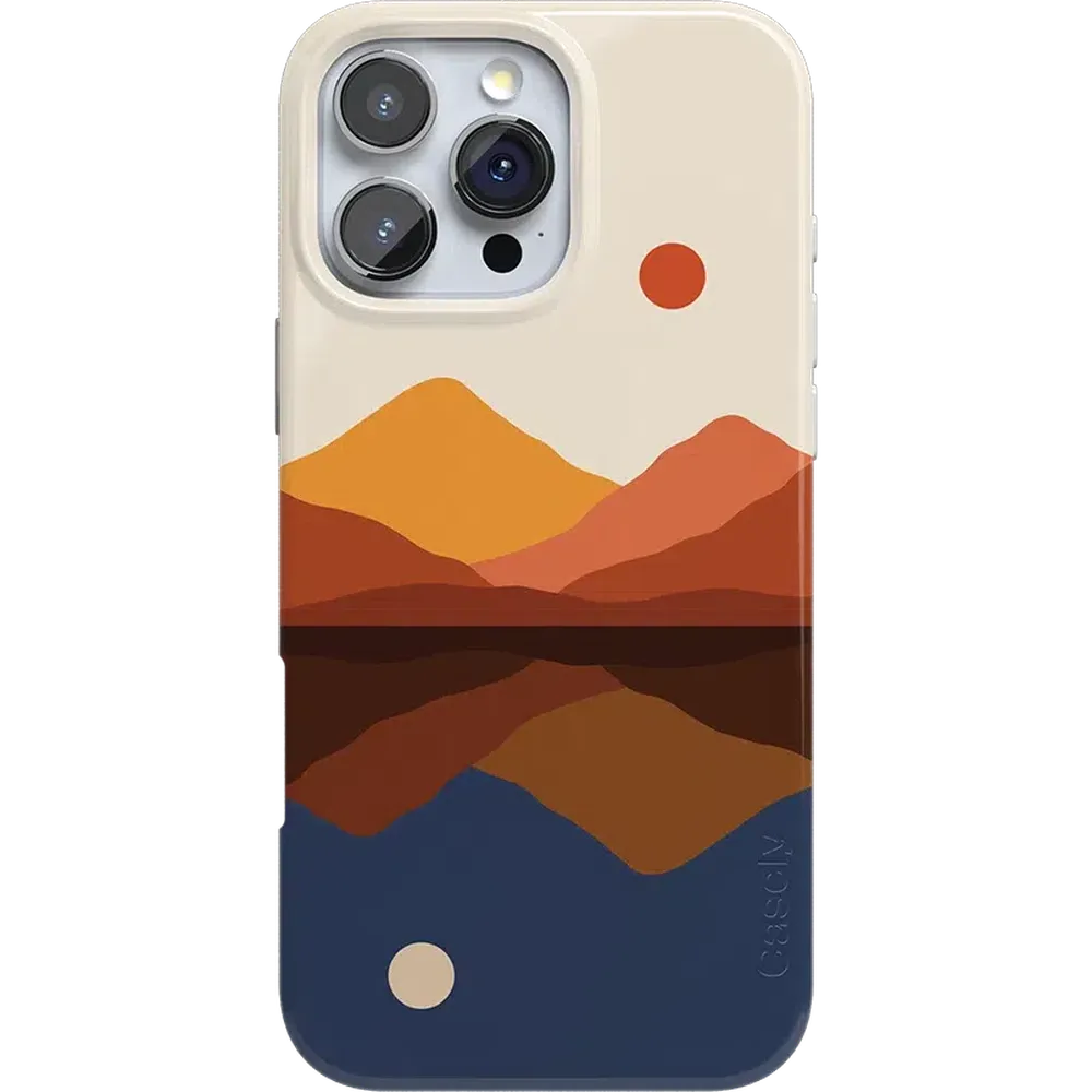 Opposites Attract | Day & Night Colorblock Mountains Case iPhone Case get.casely Classic + MagSafe® iPhone 16 Pro Max
