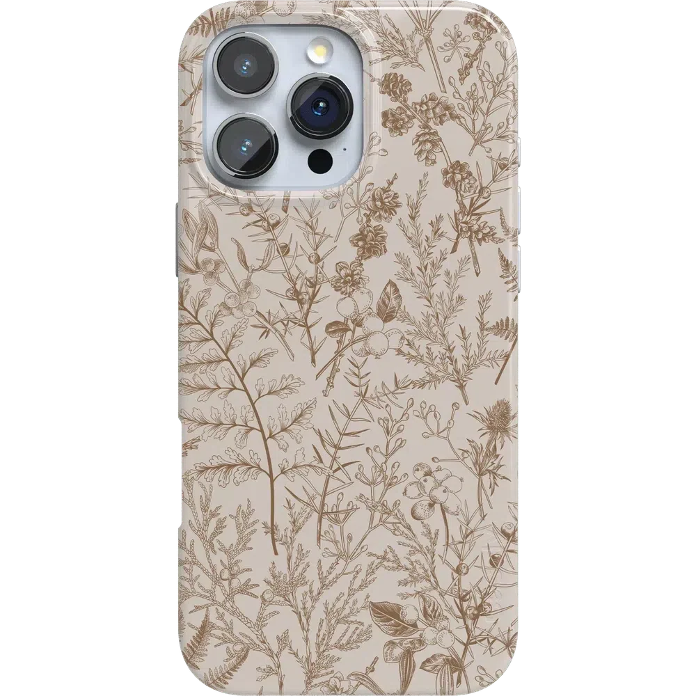 Beige Garden | Neutral Floral Case iPhone Case get.casely Classic + MagSafe® iPhone 16 Pro Max