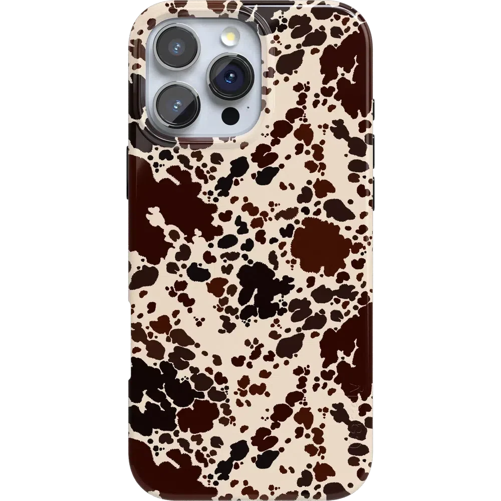 Cowgirl Envy | Cow Print Case iPhone Case get.casely Classic + MagSafe® iPhone 16 Pro Max