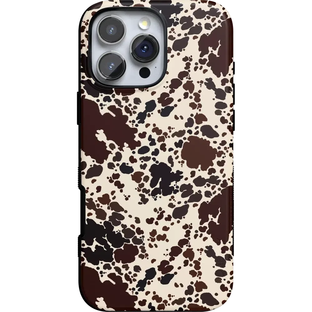 Cowgirl Envy | Cow Print Case iPhone Case get.casely Bold + MagSafe® iPhone 16 Pro Max