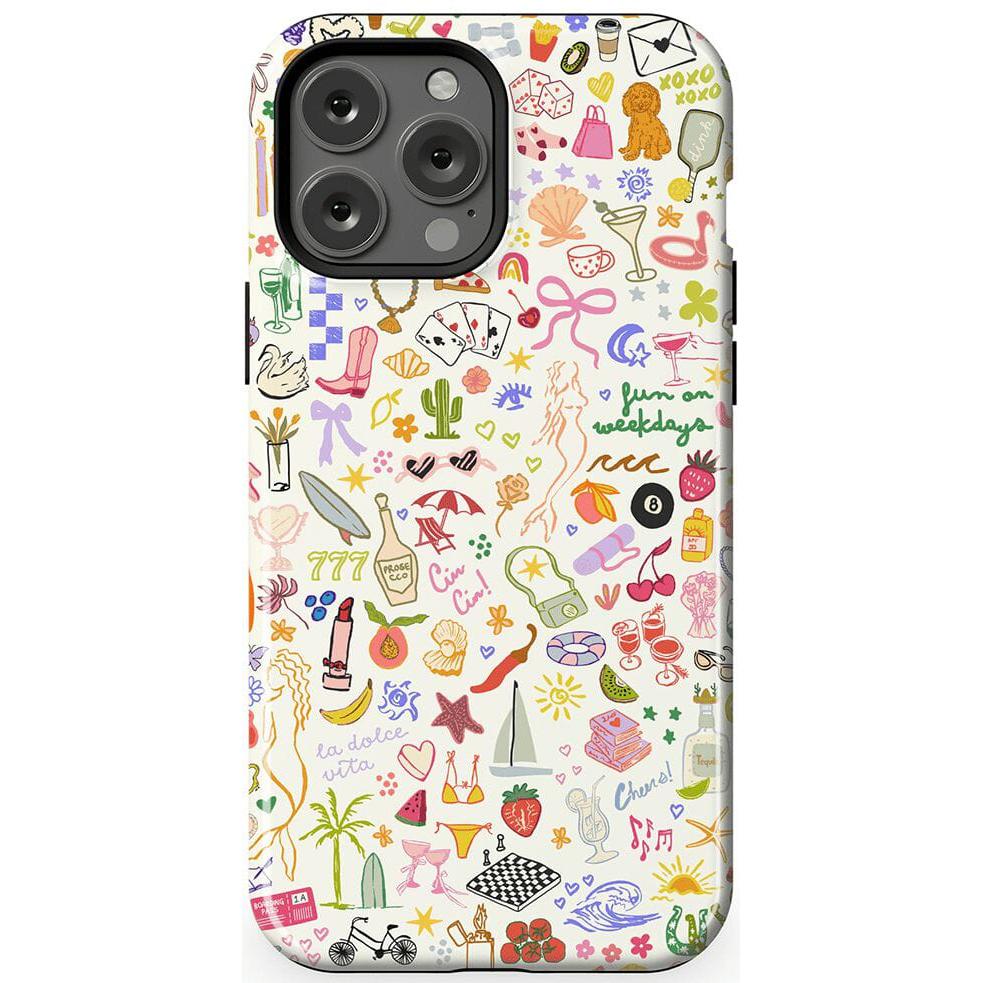 All the Fun Things | Fun on Weekdays Case iPhone Case get.casely Essential + MagSafe® iPhone 13 Pro Max