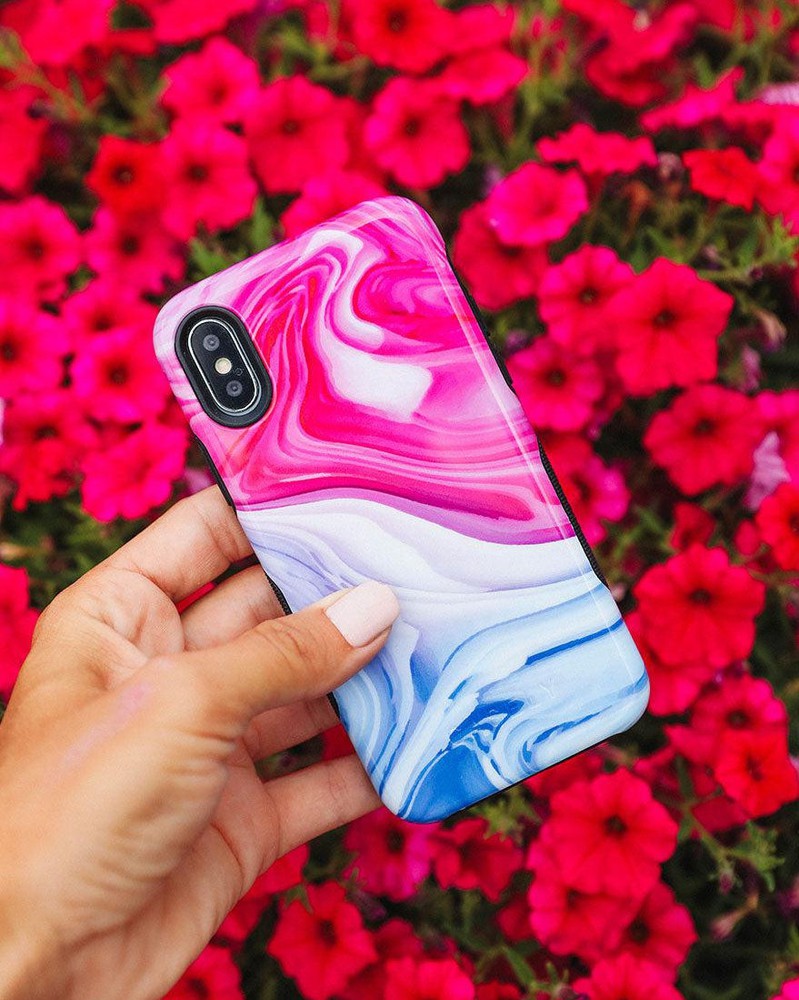 Land & Sea | Marble Swirl iPhone Case
