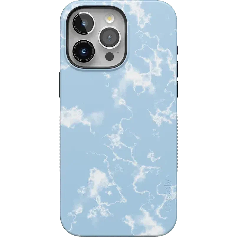 Light Blue Skies | Marble Clouds Case iPhone Case get.casely Bold Flex + MagSafe® iPhone 15 Pro Max