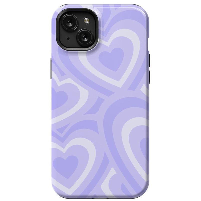 Love Song | Lavender Heart Case iPhone Case get.casely Essential + MagSafe® iPhone 15 Plus