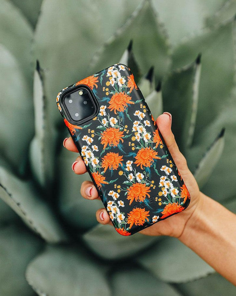 Off Tropic Floral | Exotic Orange Flower Case