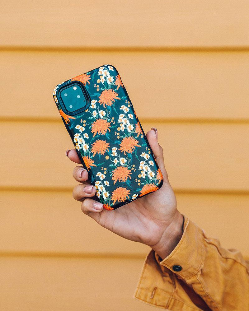 Off Tropic Floral | Exotic Orange Flower Case