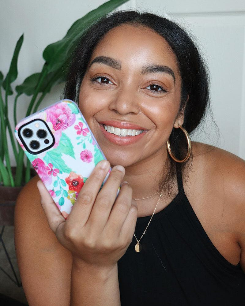 Out And About | Light Pink Floral Case