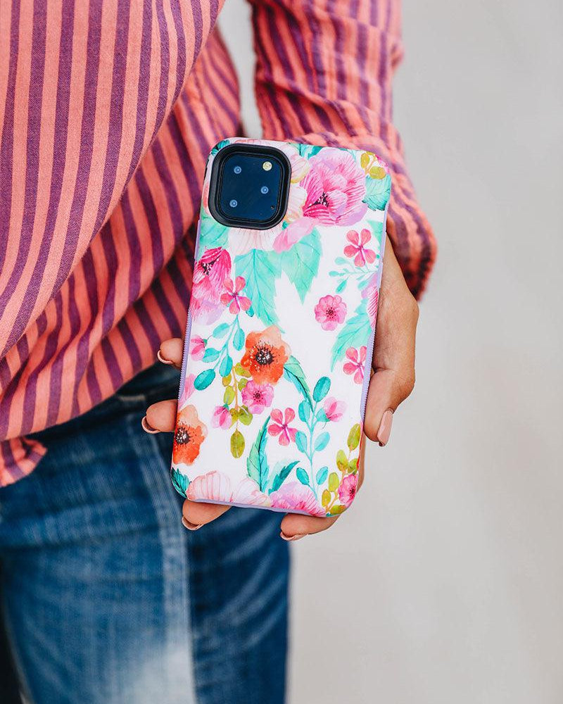 Out And About | Light Pink Floral Case
