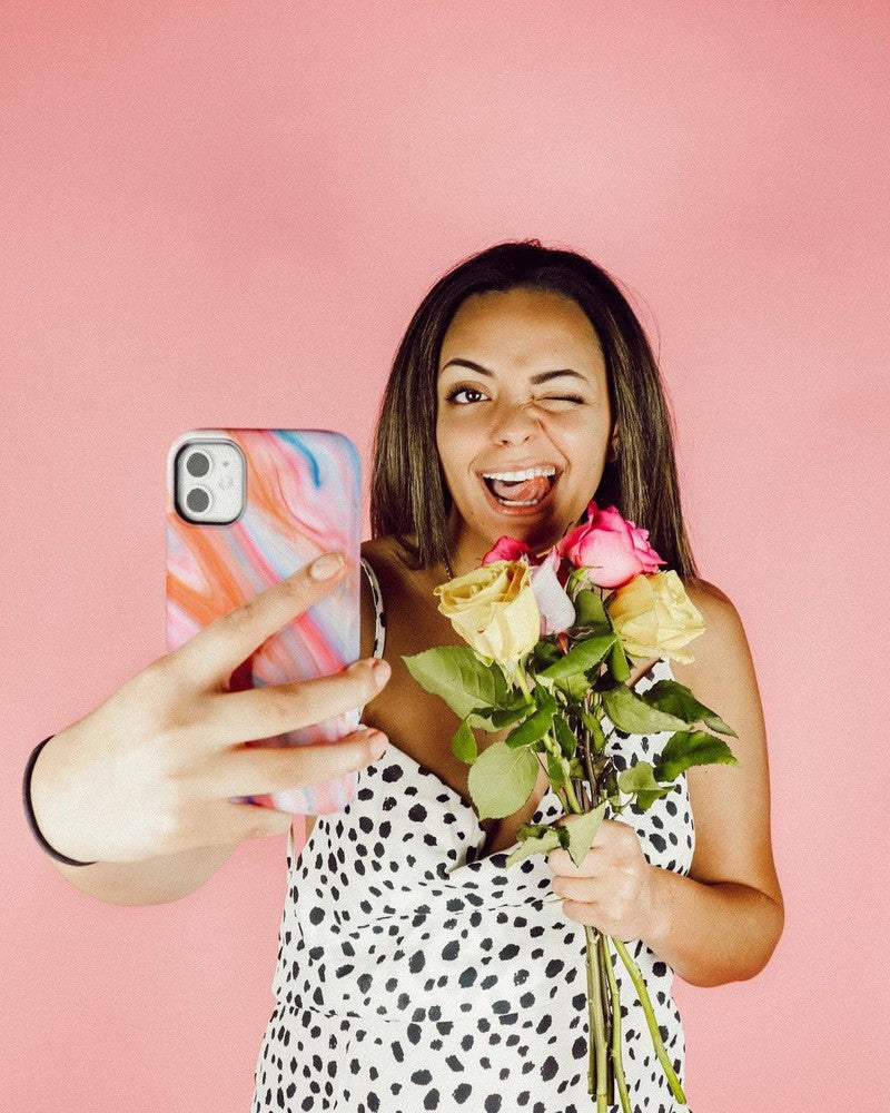 You're a Gem | Rainbow Marble Swirl Case