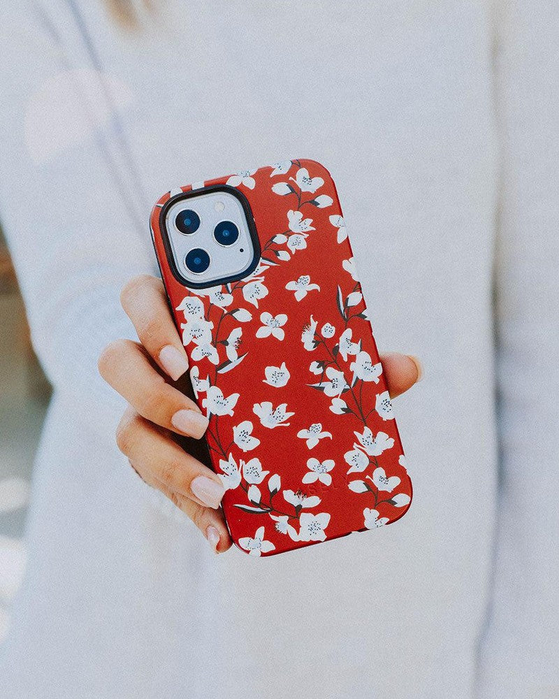 Floral Forest | Red Cherry Blossom Floral Case