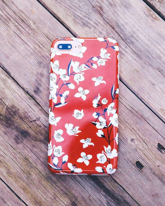Floral Forest | Red Cherry Blossom Floral Case