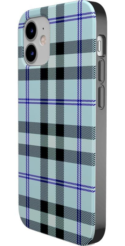 As if! | Light Blue Plaid Case
