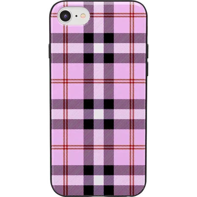 As if! | Light Purple Plaid Case iPhone Case get.casely Classic iPhone 6/7/8 Plus 