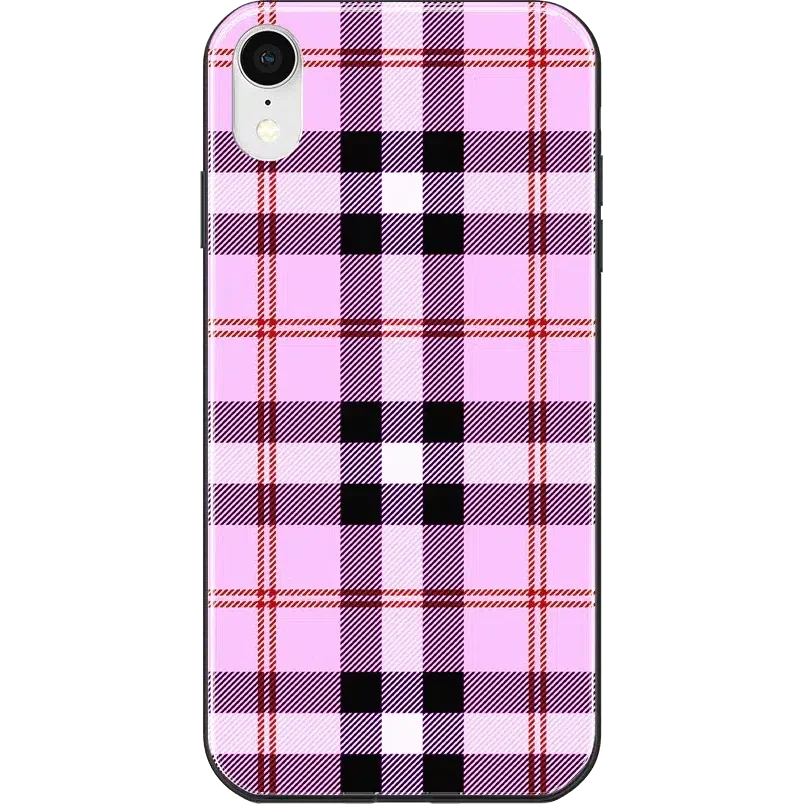As if! | Light Purple Plaid Case iPhone Case get.casely Classic iPhone X / XS 