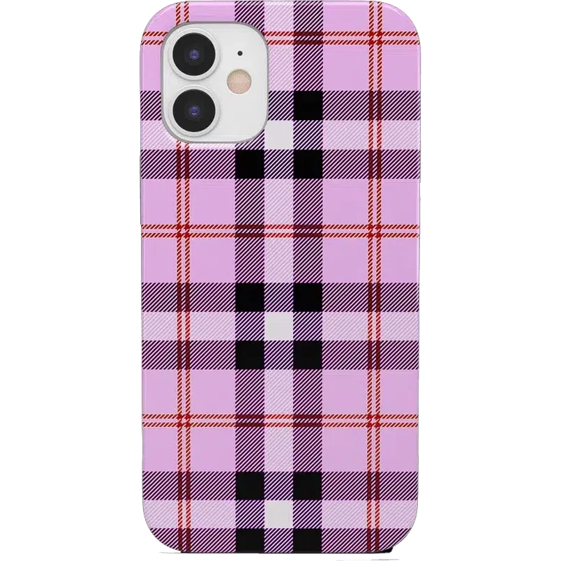 As if! | Light Purple Plaid Case iPhone Case get.casely Classic iPhone 11 