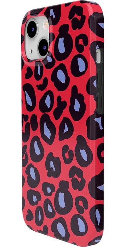 Into the Wild | Red & Blue Leopard Print Case