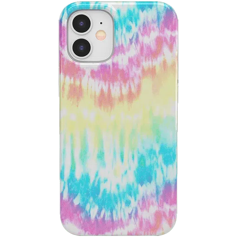 Wild & Free | Classic Rainbow Tie Dye iPhone Case iPhone Case get.casely Classic iPhone 12 Mini 