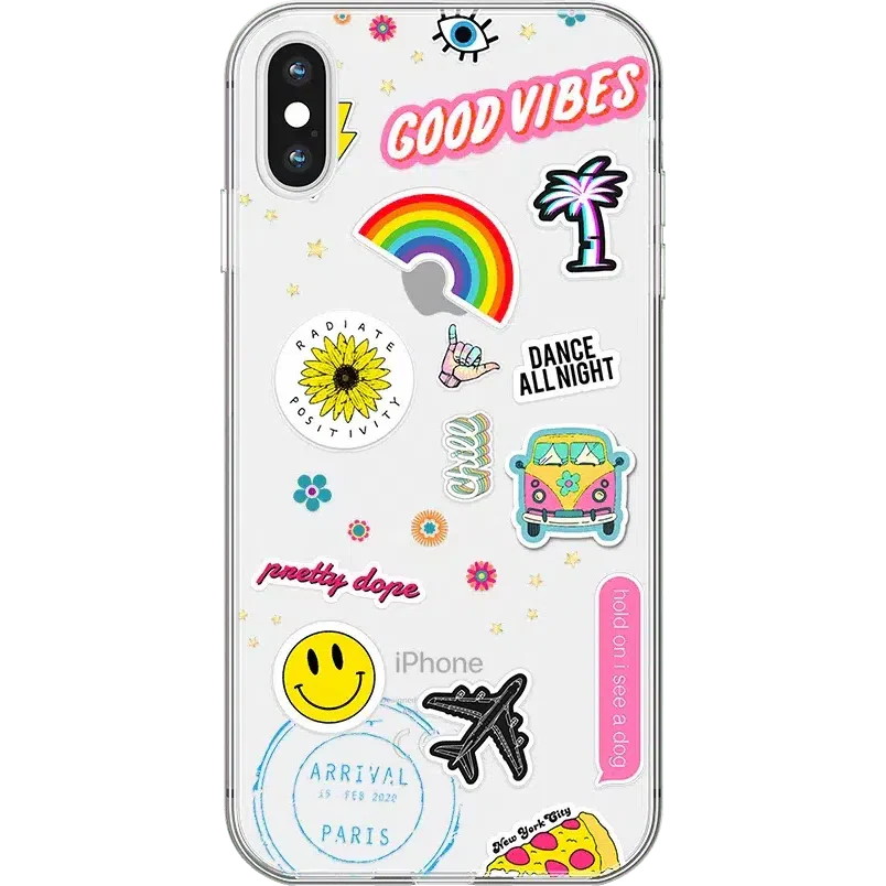 Stuck on U | Festival Sticker Floral Case iPhone Case get.casely Classic iPhone XS Max 