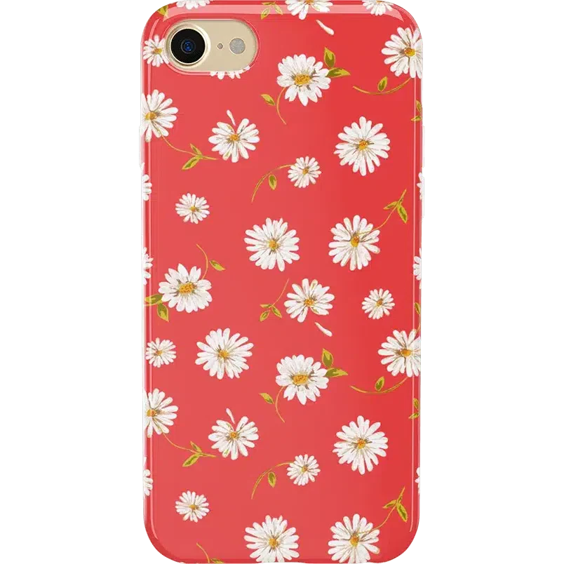 Daisy Daydream | Red Coral Floral Case iPhone Case get.casely Classic iPhone 6/7/8 