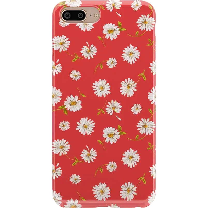 Daisy Daydream | Red Coral Floral Case