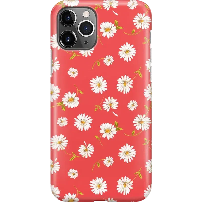 Daisy Daydream | Red Coral Floral Case
