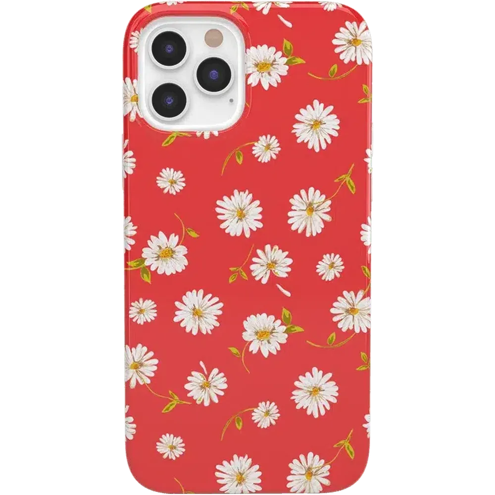 Daisy Daydream | Red Coral Floral Case iPhone Case get.casely Classic iPhone 12 Pro Max 