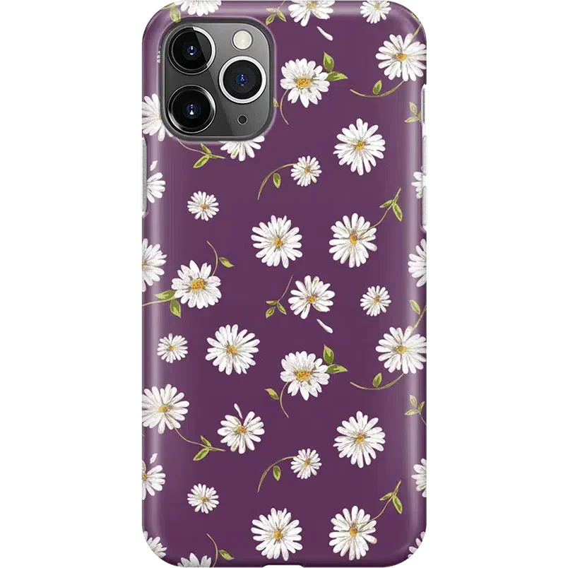 Daisy Daydream | Plum Purple Floral Case iPhone Case get.casely Classic iPhone 11 Pro 