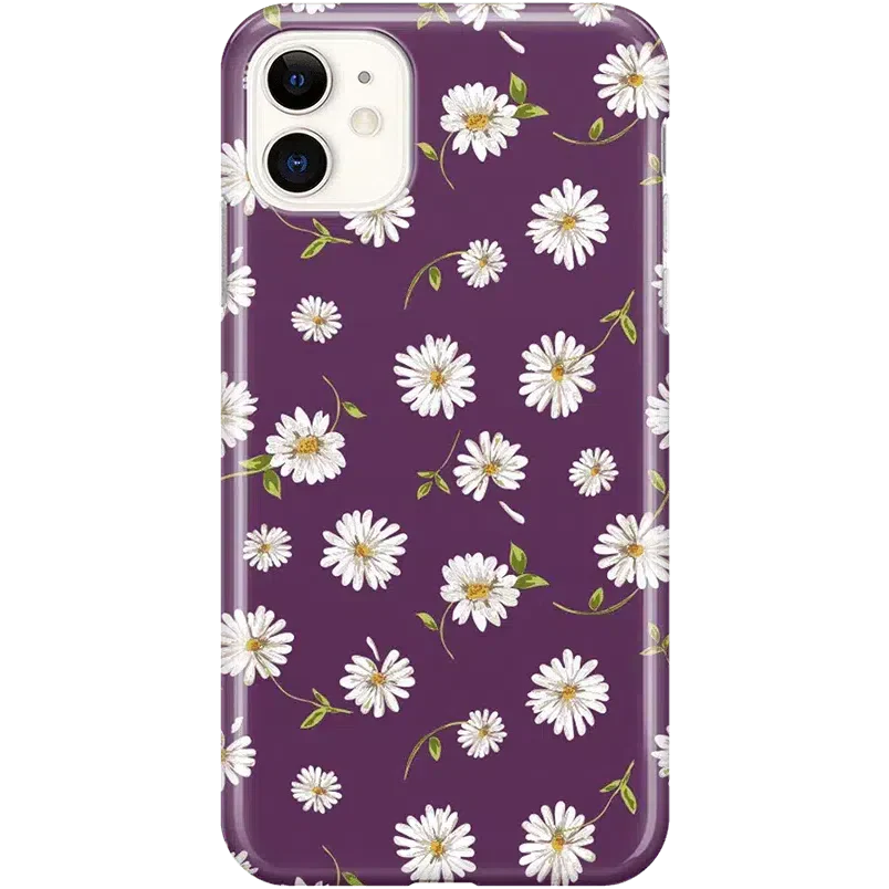 Daisy Daydream | Plum Purple Floral Case iPhone Case get.casely Classic iPhone 11 