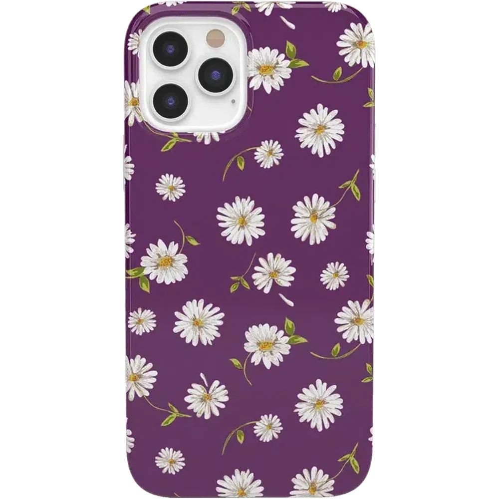 Daisy Daydream | Plum Purple Floral Case iPhone Case get.casely Classic iPhone 12 Pro 