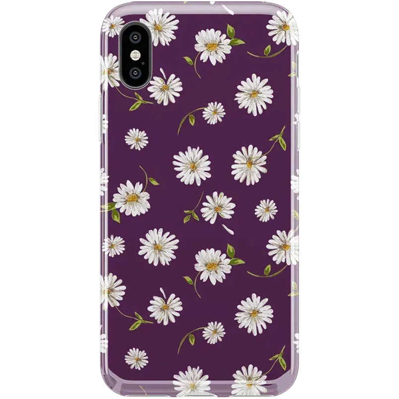 Daisy Daydream | Plum Purple Floral Case iPhone Case get.casely Classic iPhone XS Max 