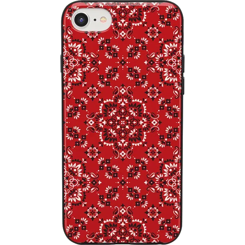 I'm with the Band | Red Bandana Print Case