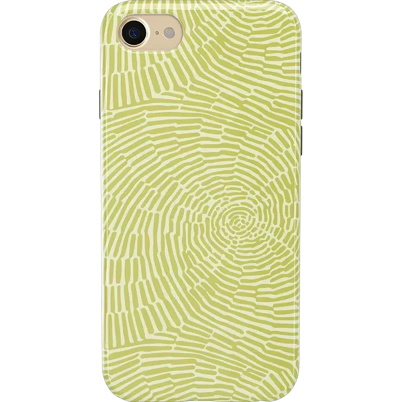 Swirl Away | Tea Green Geometric Case