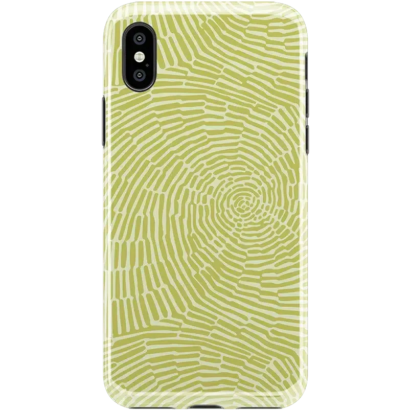 Swirl Away | Tea Green Geometric Case iPhone Case get.casely Classic iPhone XS Max 