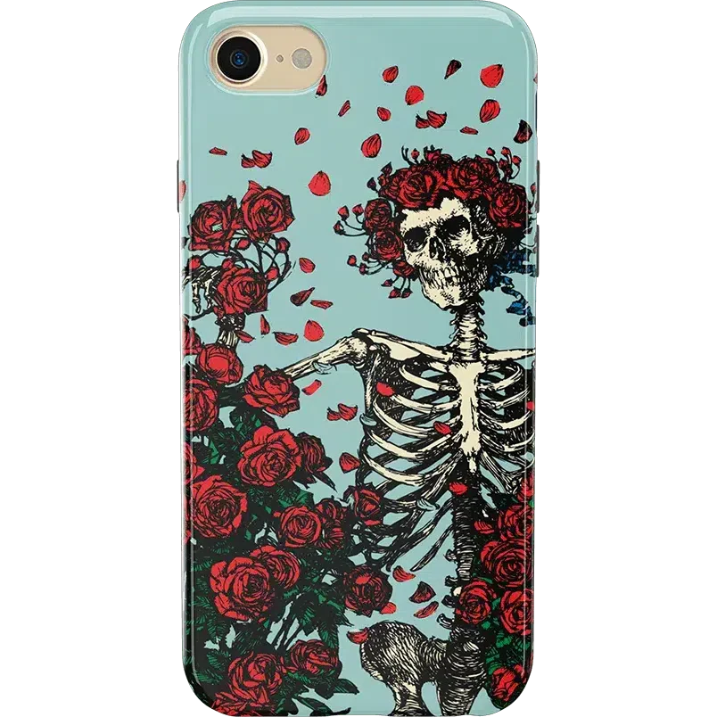 Forever Grateful | Grateful Dead Skeleton Floral Case iPhone Case Grateful Dead Classic iPhone 6/7/8
