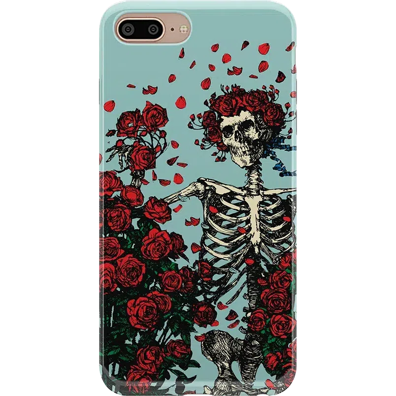 Forever Grateful | Grateful Dead Skeleton Floral Case iPhone Case Grateful Dead Classic iPhone 6/7/8 Plus