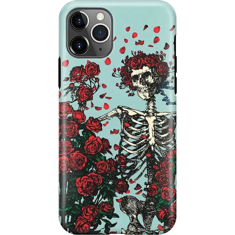 Forever Grateful | Grateful Dead Skeleton Floral Case iPhone Case Grateful Dead Classic iPhone 11 Pro Max