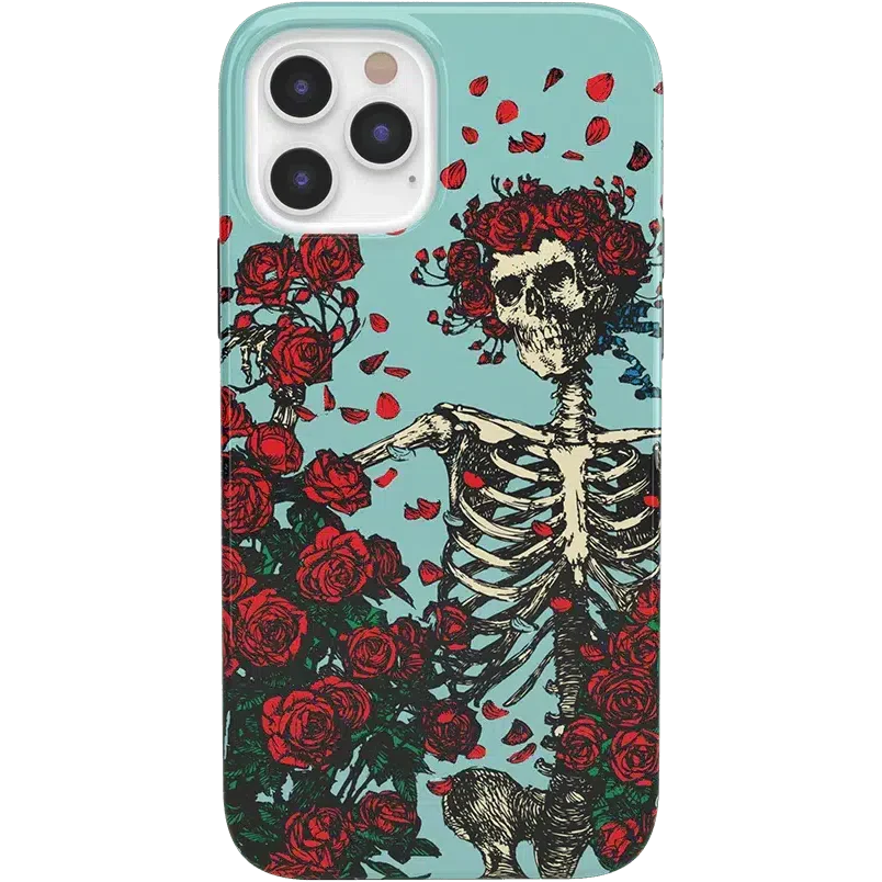 Forever Grateful | Grateful Dead Skeleton Floral Case iPhone Case Grateful Dead Classic iPhone 12 Pro