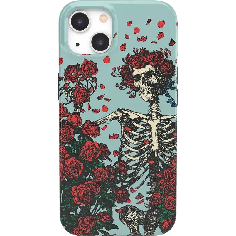 Forever Grateful | Grateful Dead Skeleton Floral Case iPhone Case Grateful Dead Classic + MagSafe® iPhone 13