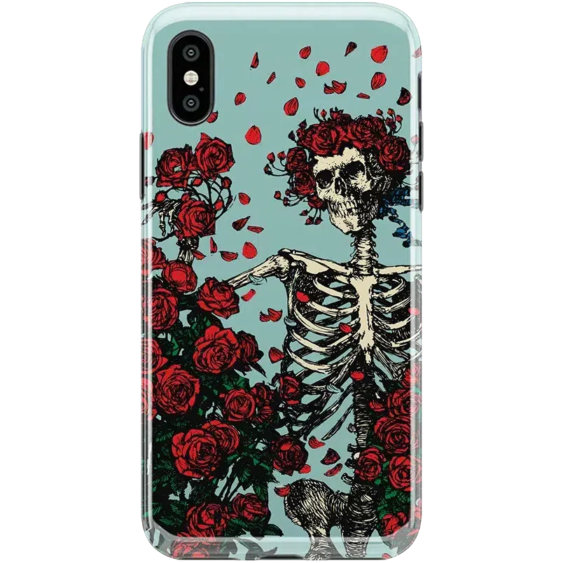 Forever Grateful | Grateful Dead Skeleton Floral Case iPhone Case Grateful Dead Classic iPhone XS Max 